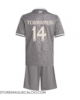 Real Madrid Aurelien Tchouameni #14 Maglia Gara Terza Repliche 2024-25 Bambino
